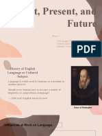 E - English Past, Present Future