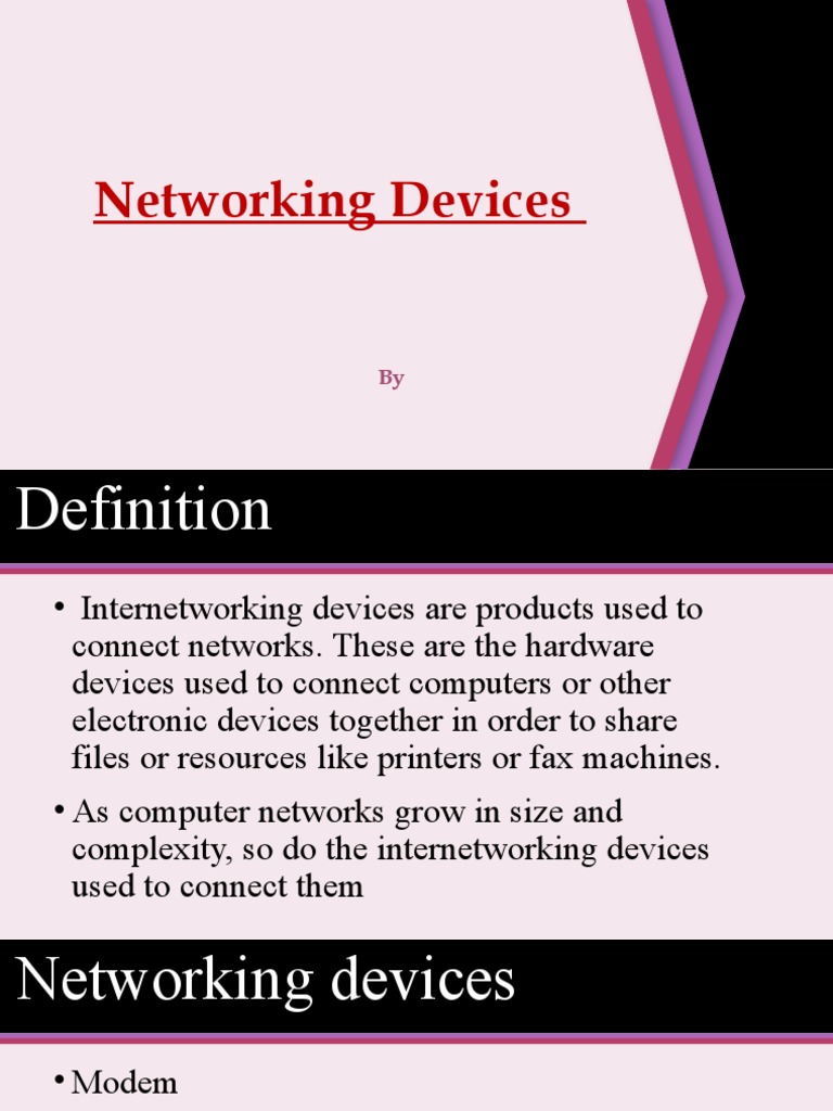 Networking Devices PDF Computer Network Network Switch