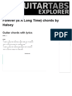 FOREVER (IS A LONG TIME) Guitar Chords by Halsey - Guitar Chords Explorer