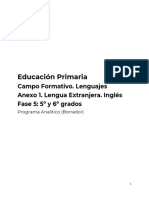 Inglés primaria programa 5o 6o