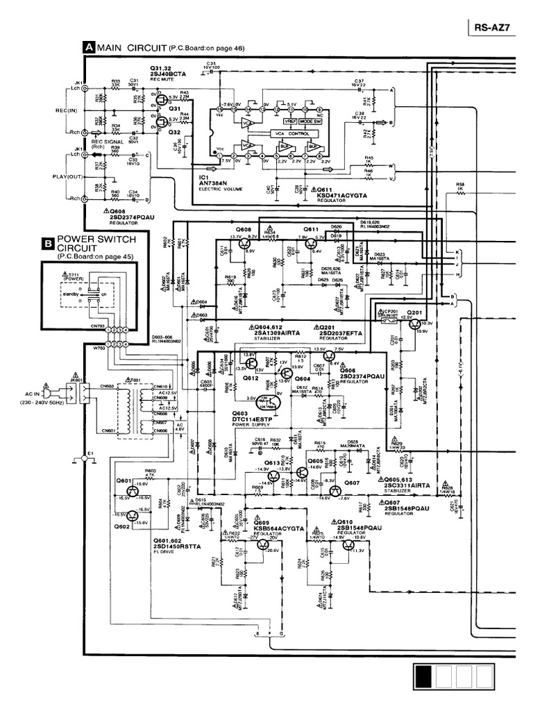 Technics RS AZ7 Schematic | PDF