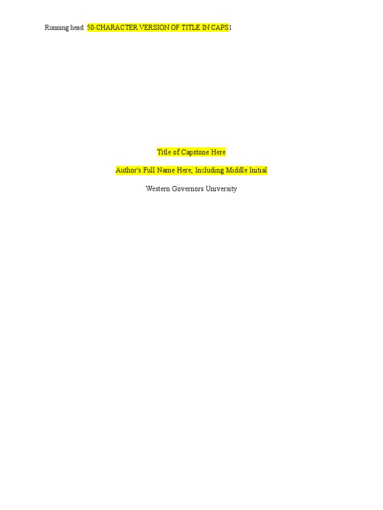 IT Capstone Project Guide | PDF | Cognition