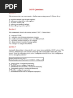 OSPF Questions