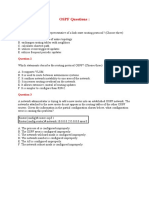 OSPF Questions