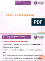 Unit 4: Cloud Computing: Internet of Thnigs by Amol Dande 1