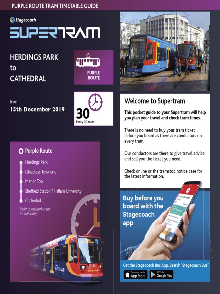 PURPLE ROUTE Normal Timetable | PDF | Sustainable Transport | Rail ...
