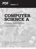 AP Computer Science Course Description