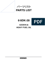 Heavy Fuel Oil Parts List for 6.8DK-28 Engine