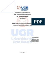 Diagnóstico Psicopedagógico - Trabajo final VIII Cohorte Lic. en Psicopedagogía