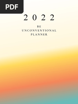 Be Unconventional Planner 2022