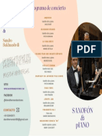 Programa de Concierto Saxofón y Piano. David Hernando Vitores y Sandro Bakhuashvili