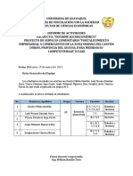 Informe de Actividades Grupo 10