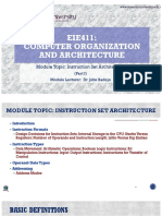 EIE411 - Instruction Set Architecture - Part 1 For 202021