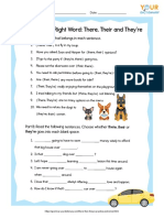 There Their Theyre Worksheet