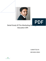 Detail Study of The Marketing Strategy of Education ERP.: Submitted By: Archana Singh