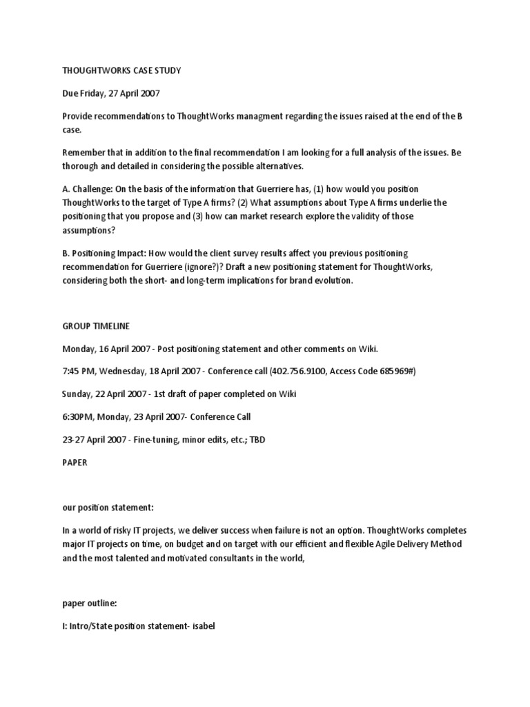 Case study examples with solutions picture