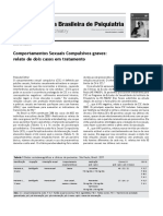 Comportamentos Sexuais Compulsivos Graves Relatos de Dois Casos Em Tratamento