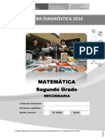 Prueba Diagnóstica Del Área de Matemática_ 2