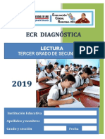 Lectura Tercer Grado de Secundaria: Institución Educativa Apellidos y Nombres Grado y Sección Fecha