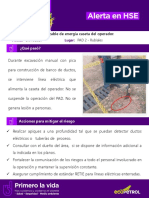 Alerta - Interferencia Cable de Energía