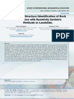 Geological Structure Identification of Rock Distribution With Resistivity Geolistric Methods in Landslide