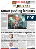 Brown Pushing For Taxes: Denied Release