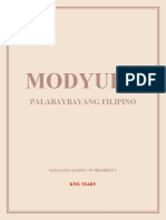 Modyul 2: Palabaybayang Filipino