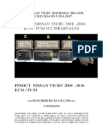 Pinouts Nissan Tsuru Diagrama 2008