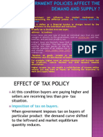 Effects of Tax