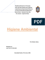 Trabajo Higiene Ambiental - Jose Toro