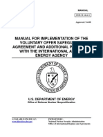 Manual For Implementation of The Voluntary Offer Safeguards Agreement and Additional Protocol With The International Atomic Energy Agency