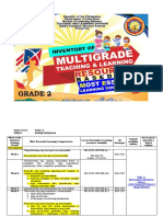 Inventory of Multigrade Teaching and Learning Resouces Based On Melc Grade 2