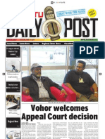 Vohor Welcomes Appeal Court Decision: Regional News