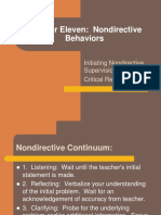 Chapter Eleven: Nondirective Behaviors: Initiating Nondirective Supervision Critical Reflection