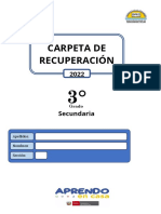 Carpeta de Recuperación - 2022 Tercer Año