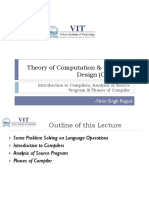 Theory of Computation & Compiler Design (CSE2002) : - Nitin Singh Rajput