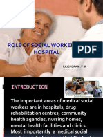 Role of Social Worker in A Hospital: Rajendran - V .R