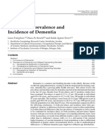 Worldwide Prevalence and Incidence of Dementia: Eview Rticle