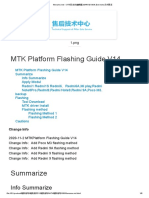 MTK Platform Flashing Guide V14: Info Summarize