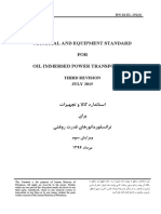 Material and Equipment Standard Material and Equipment Standard FOR Oil Immersed Power Transformers Material and Equipment Standard