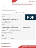 Transcript Section 1: Children's Engineering Workshops