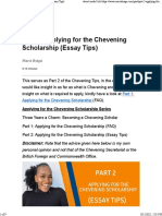Part 2: Applying For The Chevening Scholarship (Essay Tips) : Mavis Braga