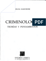 Criminología, Teorías y Pensamientos. Hilda Marchiori