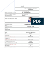 Faculty: PAN Number (Mandatory) Aadhar Number (Mandatory)