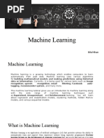 Machine Learning: Bilal Khan