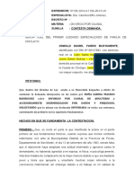 Constetacion de Demanda Divorcio Por Causal de Adulterio y Idemnizacion Por Daños 3