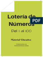 Lotería de Números 1 Al 100