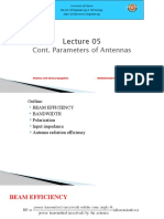 Cont. Parameters of Antennas: University of Gezira Faculty of Engineering & Technology Dept. of Electronics Engineering