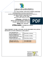 BCPL e-Tender for Valves for Annual Shutdown