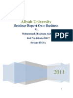 Download Introduction to e Business Project Report by danishwi SN55598711 doc pdf